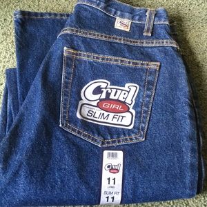 Women's cruel girl straight leg jeans